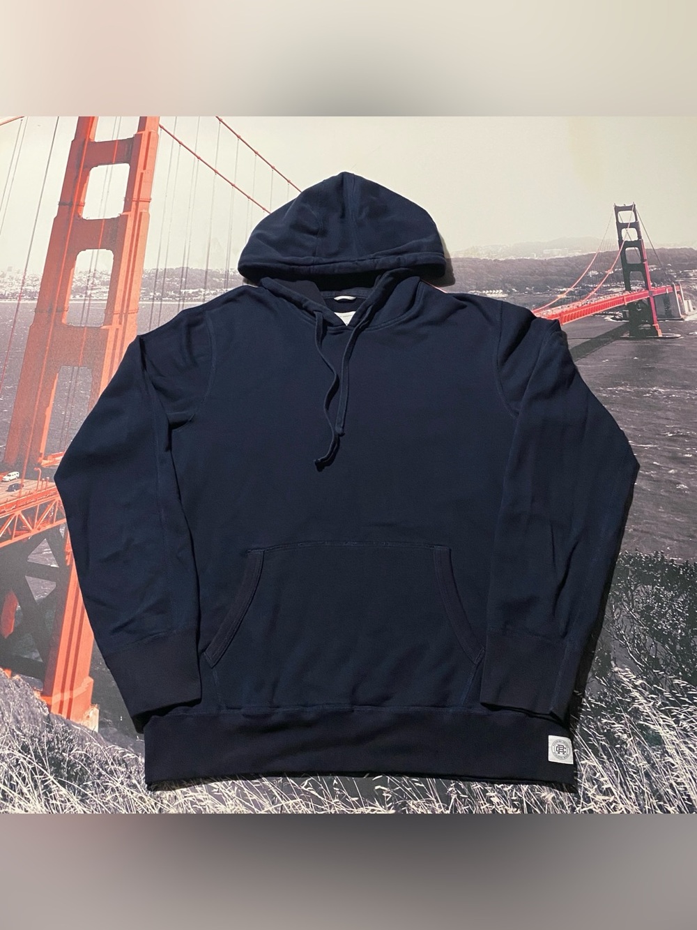 Reigning Champ Hoodie Mens Medium Black Cotton Terry Sweatshirt Made in Canada